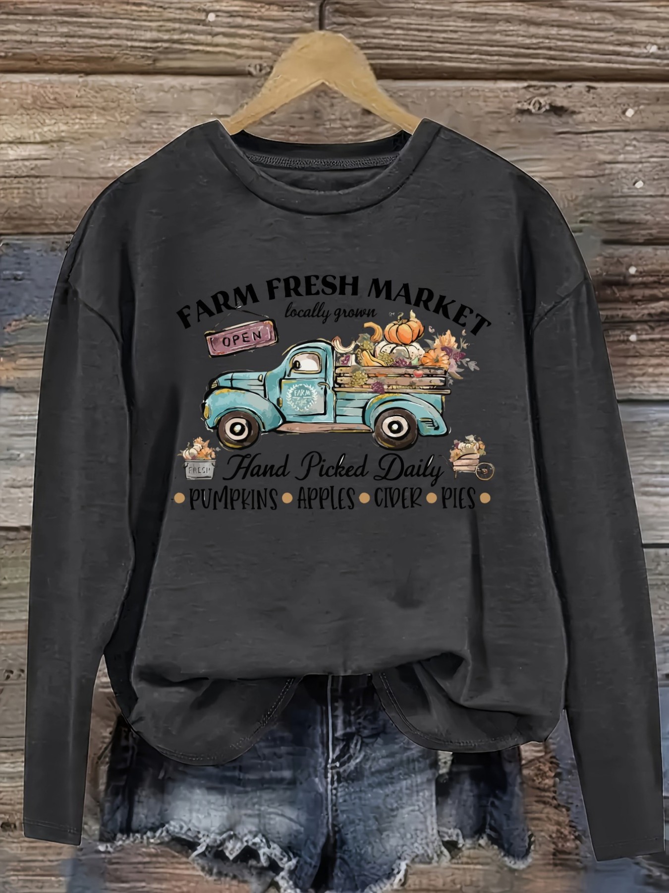 Camiseta Feminina Casual de Ma - Farming & Agriculture Word Stacks avaliação e preço