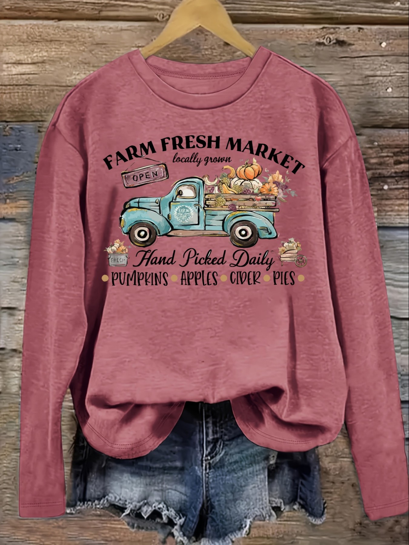 Camiseta Feminina Casual de Ma - Farming & Agriculture Word Stacks avaliação e preço